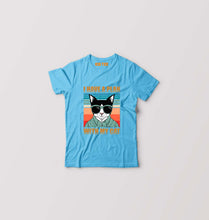 Load image into Gallery viewer, Cat Kids T-Shirt for Boy/Girl-Light Blue-Ektarfa.online
