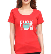 Load image into Gallery viewer, Fuck Covid T-Shirt for Women-Red-Ektarfa.online
