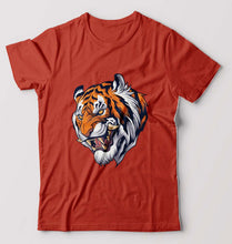 Load image into Gallery viewer, Tiger T-Shirt for Men-Brick Red-Ektarfa.online
