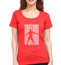Load image into Gallery viewer, Cristiano Ronaldo CR7 T-Shirt for Women-Red-Ektarfa.online
