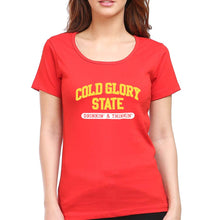 Load image into Gallery viewer, Varsity Cold Glory T-Shirt for Women-Red-Ektarfa.online
