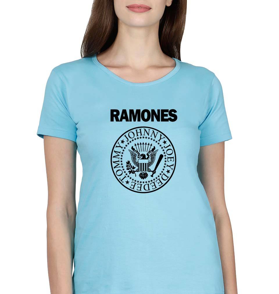 Ramones T-Shirt for Women-SkyBlue-Ektarfa.online