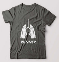 Load image into Gallery viewer, Runner Running T-Shirt for Men-Charcoal-Ektarfa.online
