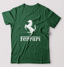 Load image into Gallery viewer, Ferrari F1 T-Shirt for Men-S(38 Inches)-Bottle Green-Ektarfa.online
