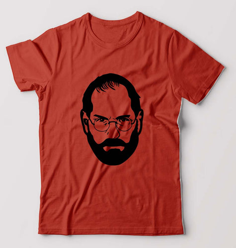 Steve Jobs T-Shirt for Men-Brick Red-Ektarfa.online