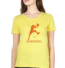 Load image into Gallery viewer, NBA Basketball T-Shirt for Women-Yellow-Ektarfa.online
