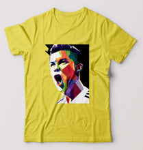 Load image into Gallery viewer, Cristiano Ronaldo CR7 T-Shirt for Men-Yellow-Ektarfa.online
