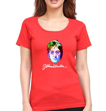Load image into Gallery viewer, John Lennon T-Shirt for Women-Red-Ektarfa.online
