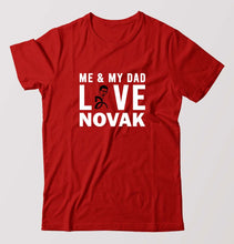 Load image into Gallery viewer, Love Novak Djokovic Tennis T-Shirt for Men-Brick Red-Ektarfa.online
