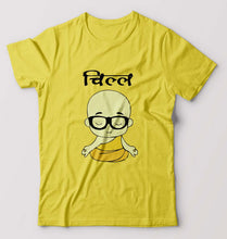Load image into Gallery viewer, Chill T-Shirt for Men-Yellow-Ektarfa.online
