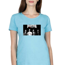 Load image into Gallery viewer, Pantera T-Shirt for Women-Light Blue-Ektarfa.online
