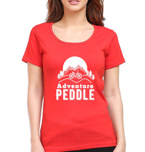 Load image into Gallery viewer, Cycling Adventure T-Shirt for Women-Red-Ektarfa.online
