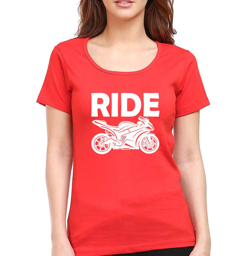 Ride Superbike T-Shirt for Women-Red-Ektarfa.online
