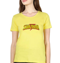 Load image into Gallery viewer, The Power of Shazam! T-Shirt for Women-Yellow-Ektarfa.online
