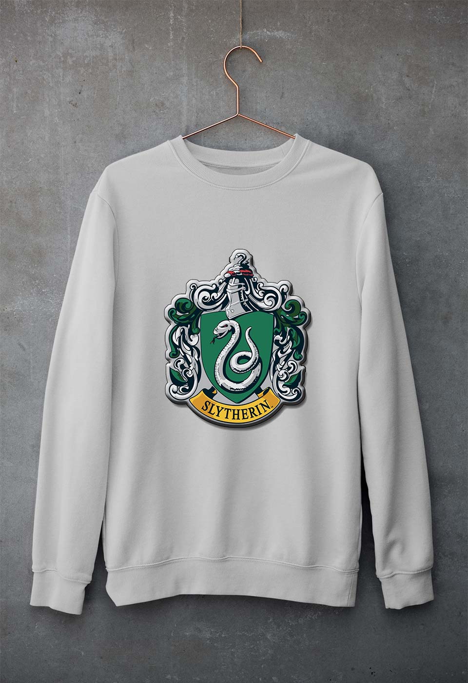 Slytherin Harry Potter Unisex Sweatshirt for Men/Women-Grey Melange-Ektarfa.online