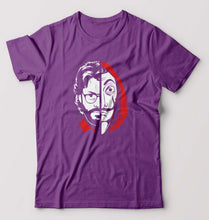 Load image into Gallery viewer, Money Heist The Professor T-Shirt for Men-Purple-Ektarfa.online
