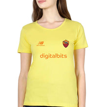 Load image into Gallery viewer, A.S. Roma 2021-22 T-Shirt for Women-Yellow-Ektarfa.online
