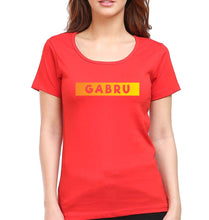 Load image into Gallery viewer, Gabru T-Shirt for Women-Red-Ektarfa.online
