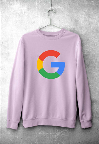 Google Unisex Sweatshirt for Men/Women-Light Pink-Ektarfa.online