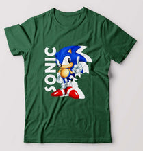 Load image into Gallery viewer, Sonic T-Shirt for Men-Bottle Green-Ektarfa.online
