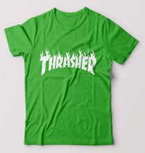 Load image into Gallery viewer, Thrasher T-Shirt for Men-Flag Green-Ektarfa.online
