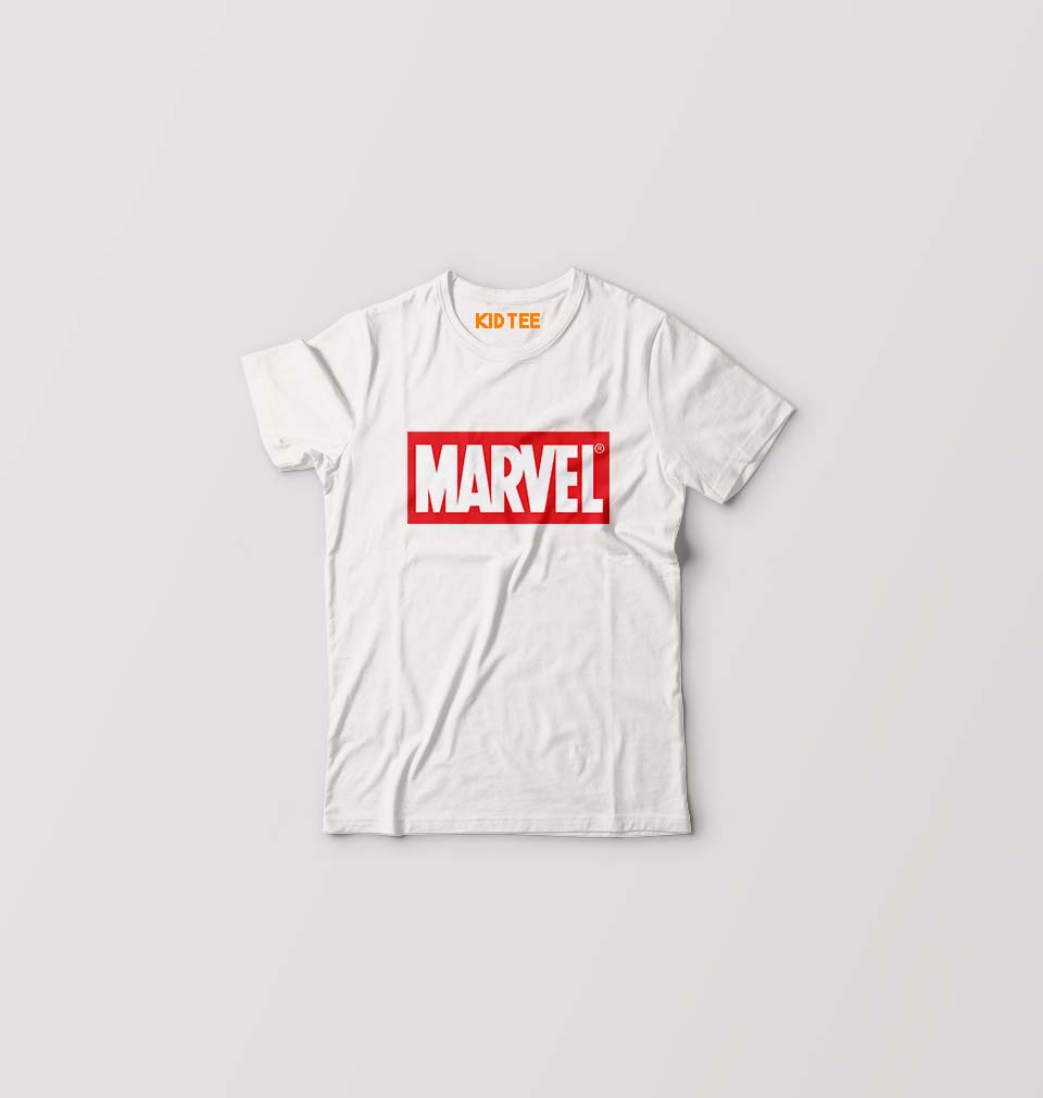 Marvel Kids T-Shirt for Boy/Girl-White-Ektarfa.online