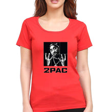 Load image into Gallery viewer, Tupac 2Pac T-Shirt for Women-Red-Ektarfa.online
