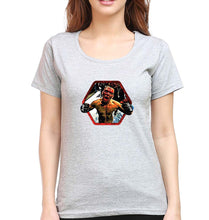 Load image into Gallery viewer, Nate Diaz UFC T-Shirt for Women-Grey Melange-Ektarfa.online
