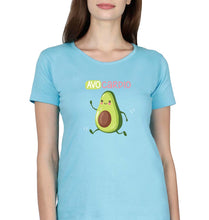 Load image into Gallery viewer, Avocado T-Shirt for Women-Light Blue-Ektarfa.online
