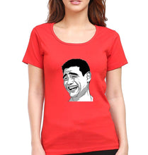 Load image into Gallery viewer, Yao Ming Face(Bitch Please) T-Shirt for Women-Red-Ektarfa.online
