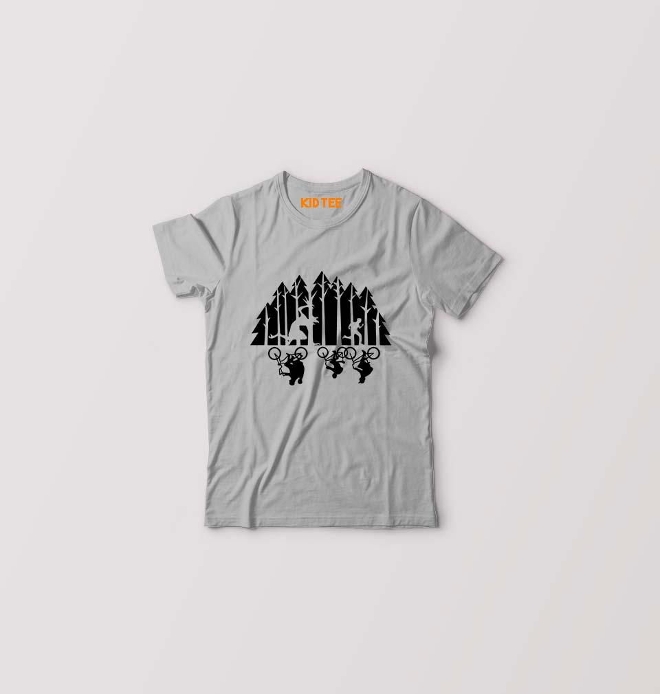 Stranger Things Kids T-Shirt for Boy/Girl-Grey-Ektarfa.online