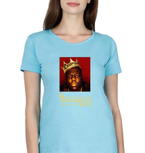 Load image into Gallery viewer, The Notorious Big T-Shirt for Women-Light Blue-Ektarfa.online
