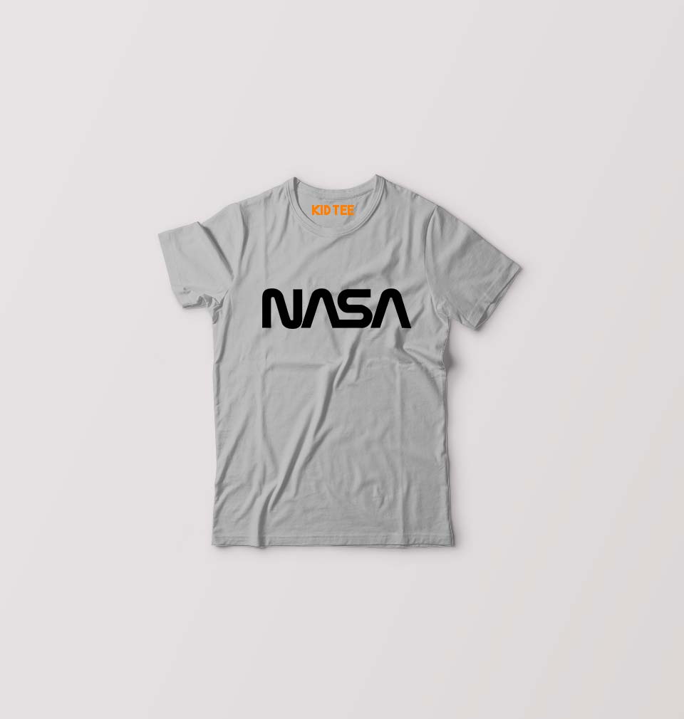 NASA Kids T-Shirt for Boy/Girl-Grey-Ektarfa.online