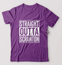 Load image into Gallery viewer, Straight Outta Scranton T-Shirt for Men-Purple-Ektarfa.online
