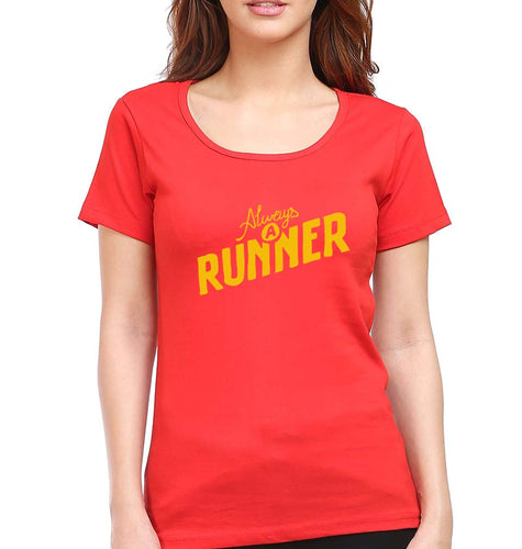 Runner Running T-Shirt for Women-red-Ektarfa.online