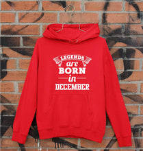 Load image into Gallery viewer, Legends are Born in December Unisex Hoodie for Men/Women-Red-Ektarfa.online
