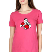 Load image into Gallery viewer, Pitbull Boxing T-Shirt for Women-Pink-Ektarfa.online
