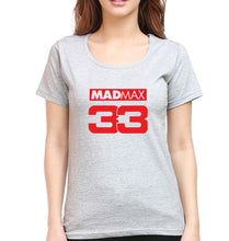 Load image into Gallery viewer, Max Verstappen T-Shirt for Women-XS(32 Inches)-Grey Melange-Ektarfa.online
