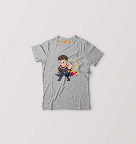 Doctor Strange Superhero Kids T-Shirt for Boy/Girl-Grey Melange-Ektarfa.online