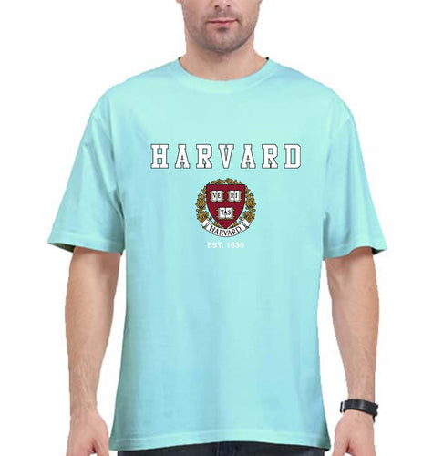 Harvard Oversized T-Shirt for Men-Mint-Ektarfa.online
