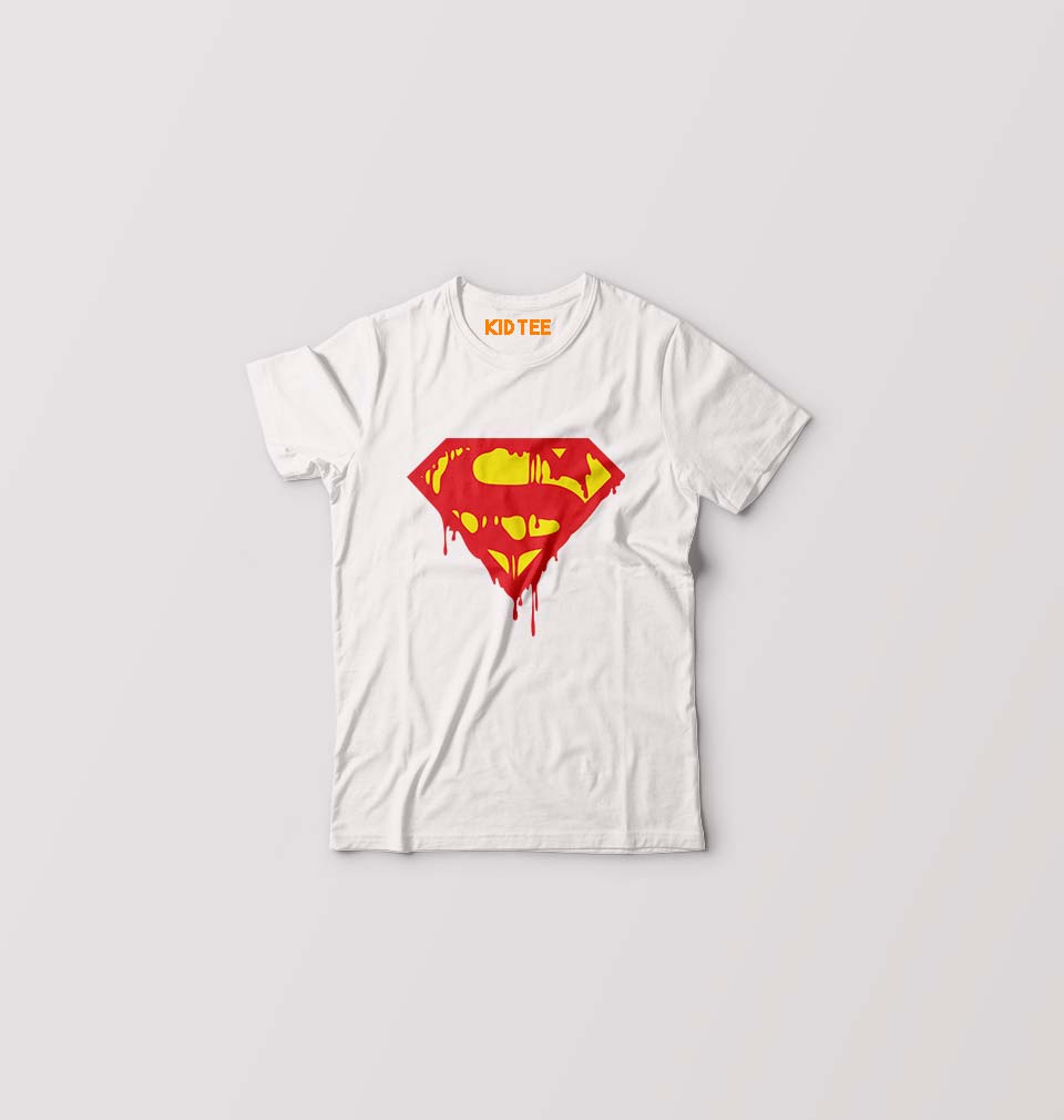 Superman Kids T-Shirt for Boy/Girl-White-Ektarfa.online