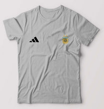 Load image into Gallery viewer, Argentina Football T-Shirt for Men-Grey Melange-Ektarfa.online
