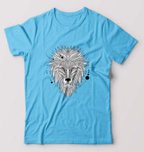Load image into Gallery viewer, Lion T-Shirt for Men-Light Blue-Ektarfa.online
