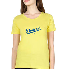 Load image into Gallery viewer, Los Angeles Dodgers T-Shirt for Women-Yellow-Ektarfa.online
