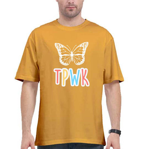 Harry Styles TPWK Oversized T-Shirt for Men-Golden Yellow-Ektarfa.online