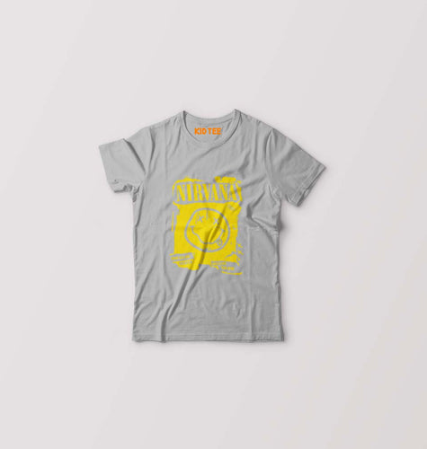 Nirvana Kids T-Shirt for Boy/Girl-Grey Melange-Ektarfa.online
