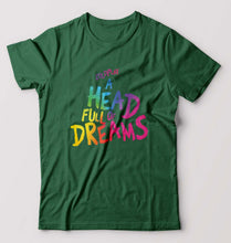 Load image into Gallery viewer, Coldplay T-Shirt for Men-Bottle Green-Ektarfa.online
