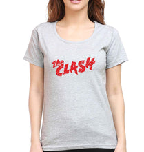 Load image into Gallery viewer, The Clash T-Shirt for Women-Grey Melange-Ektarfa.online
