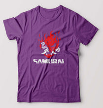 Load image into Gallery viewer, Cyberpunk Samurai T-Shirt for Men-Purple-Ektarfa.online
