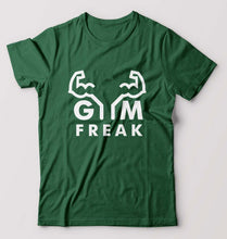 Load image into Gallery viewer, Gym T-Shirt for Men-Bottle Green-Ektarfa.online
